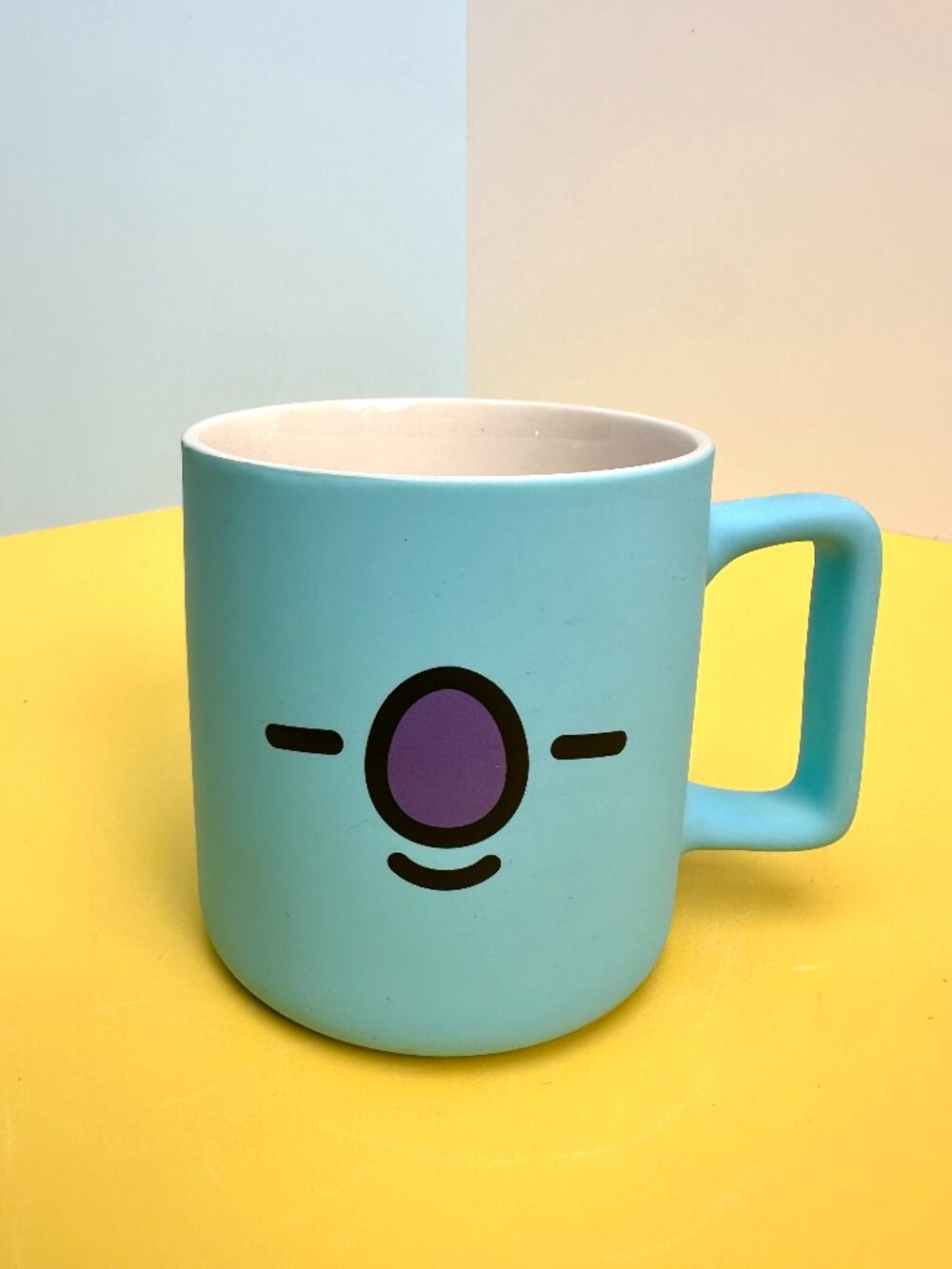 Blue Kawaii Character Ceramic Mug – Brand New